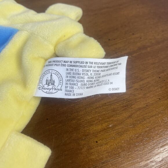 Disney Parks Mickey Mouse Yellow Blue Crinkle Baby Plush Soft Security Blanket - Picture 7 of 12